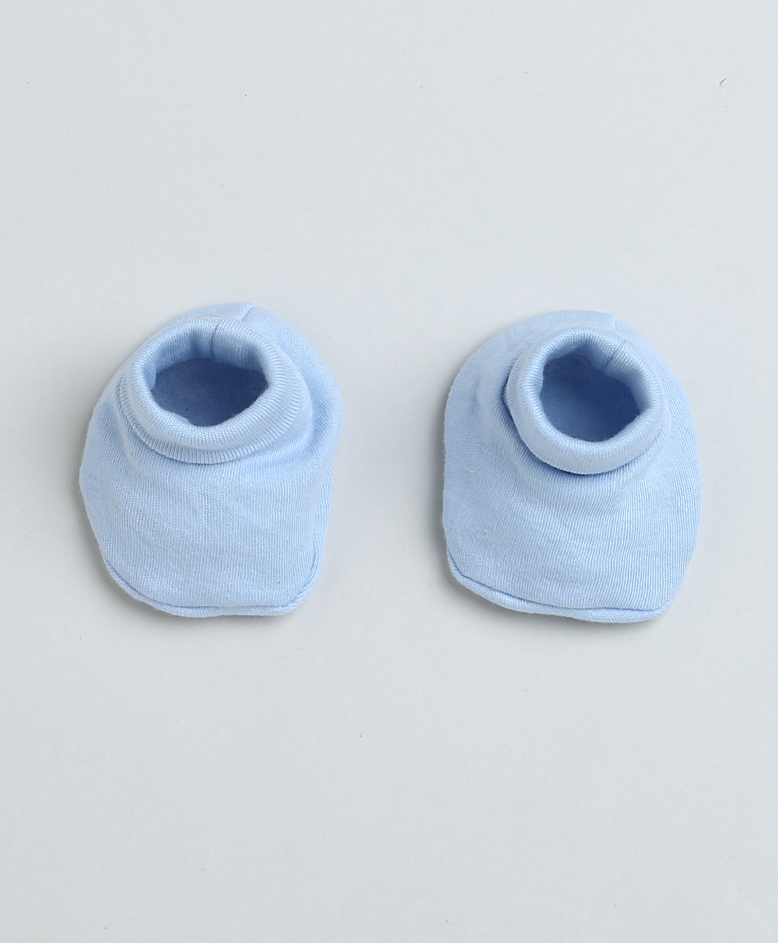 Boys 100% Cotton NA Cap Mitten Bootie - Sky Blue