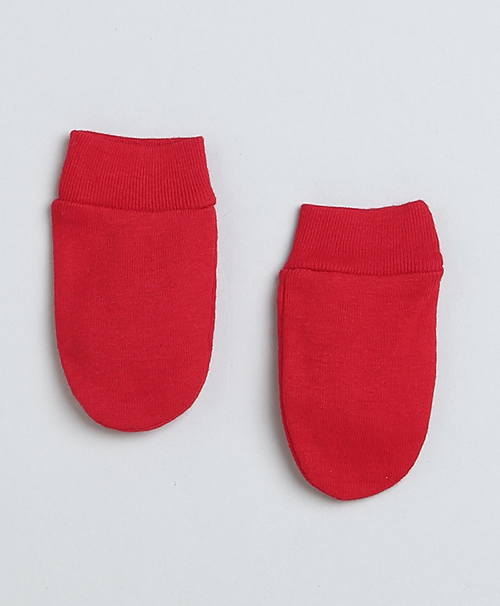 Girls 100% Cotton NA Cap Mitten Bootie - Red