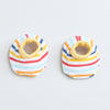 Boys 100% Cotton NA Cap Mitten Bootie - White & Yellow