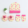 Girls 100% Cotton NA Cap Mitten Bootie - Yellow & Pink