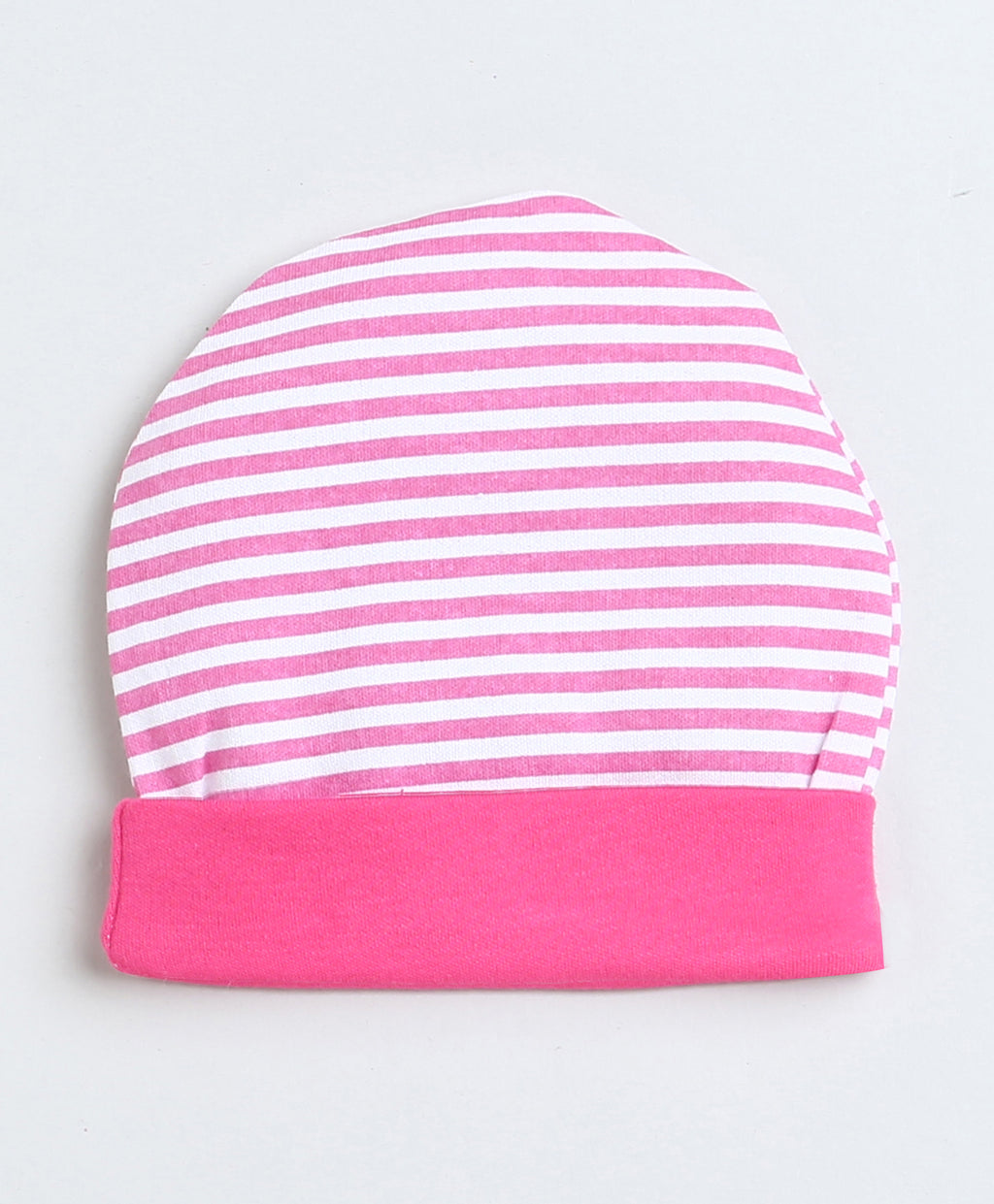 Bumzee Pink Striped Cap, Mitten & Bootie Set, 100% Cotton