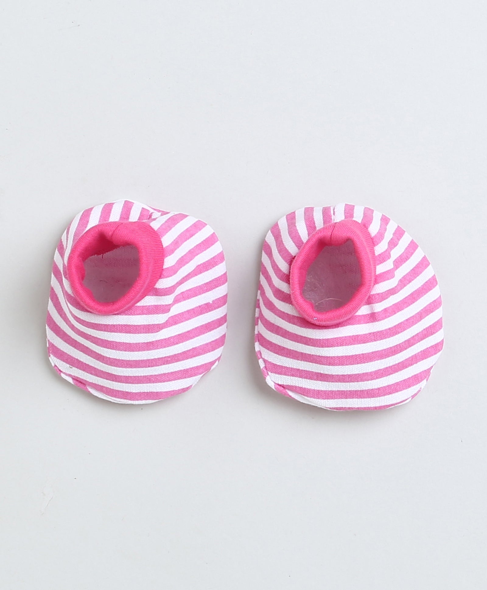 Girls 100% Cotton NA Cap Mitten Bootie - Pink