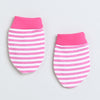 Girls 100% Cotton NA Cap Mitten Bootie - Pink