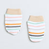 Boys 100% Cotton NA Cap Mitten Bootie - White & Beige