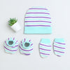 Boys 100% Cotton NA Cap Mitten Bootie - Cream & Mint