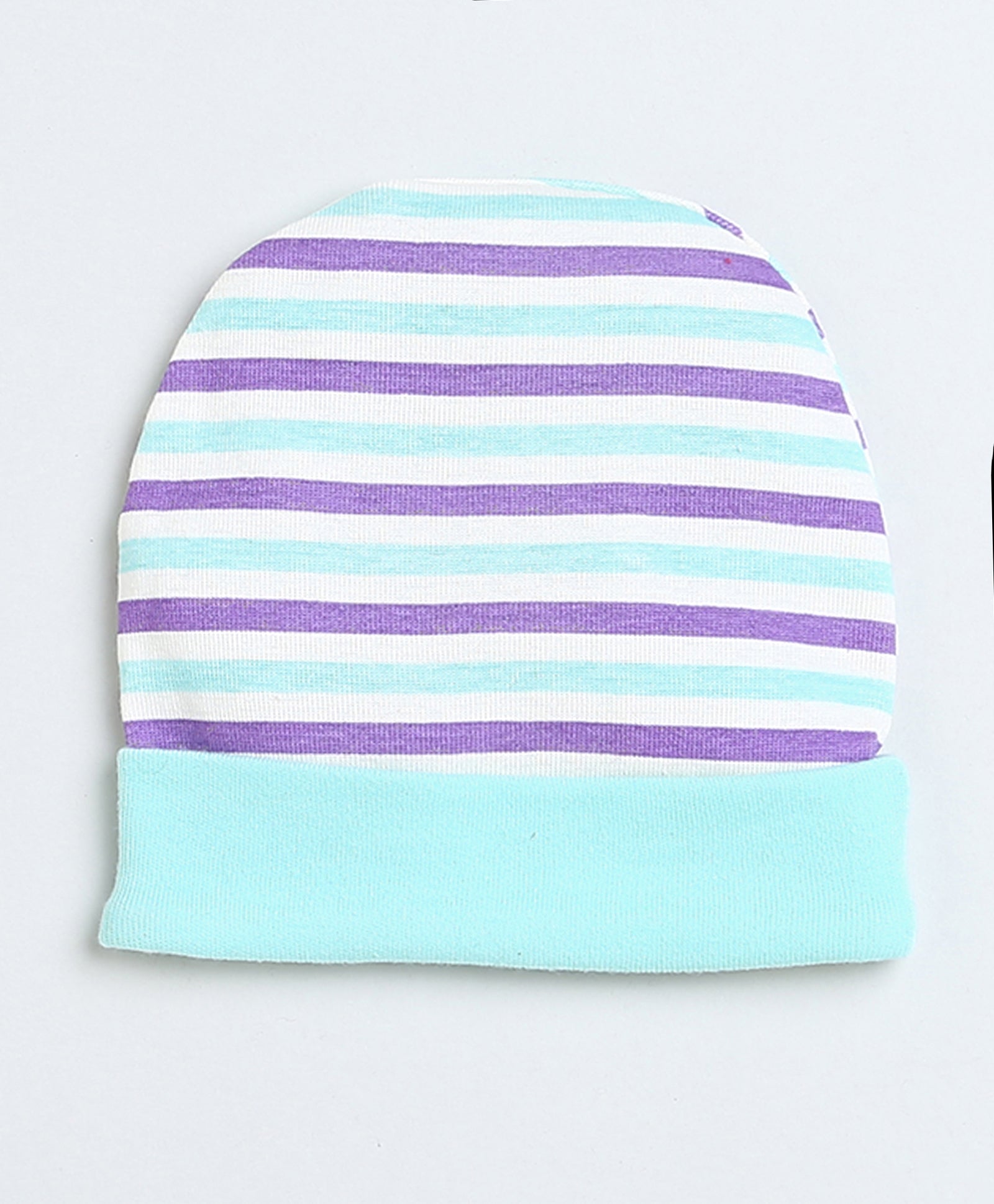 Boys 100% Cotton NA Cap Mitten Bootie - Cream & Mint