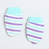 Boys 100% Cotton NA Cap Mitten Bootie - Cream & Mint