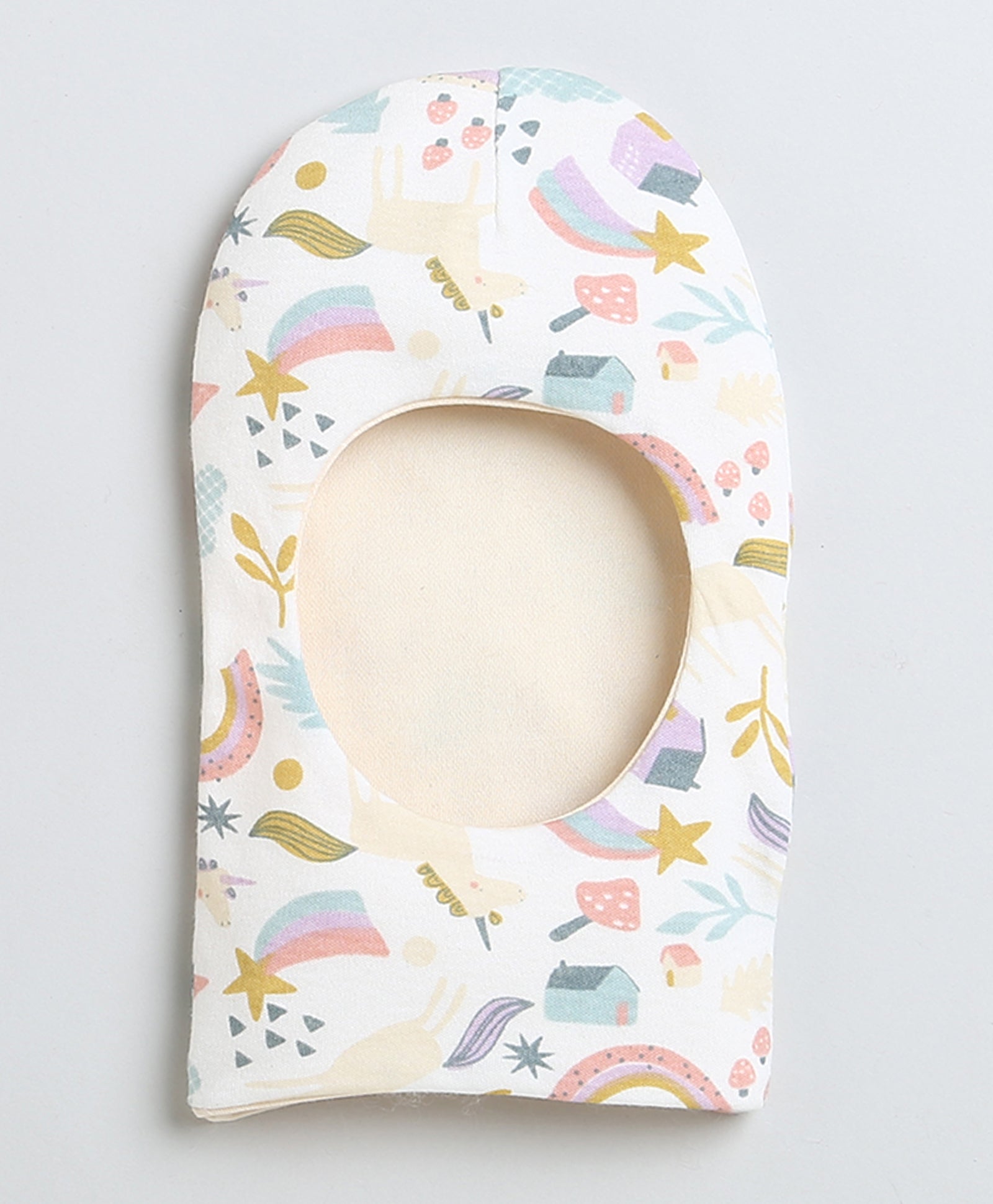 Boys 100% Cotton NA Monkey Cap - Cream