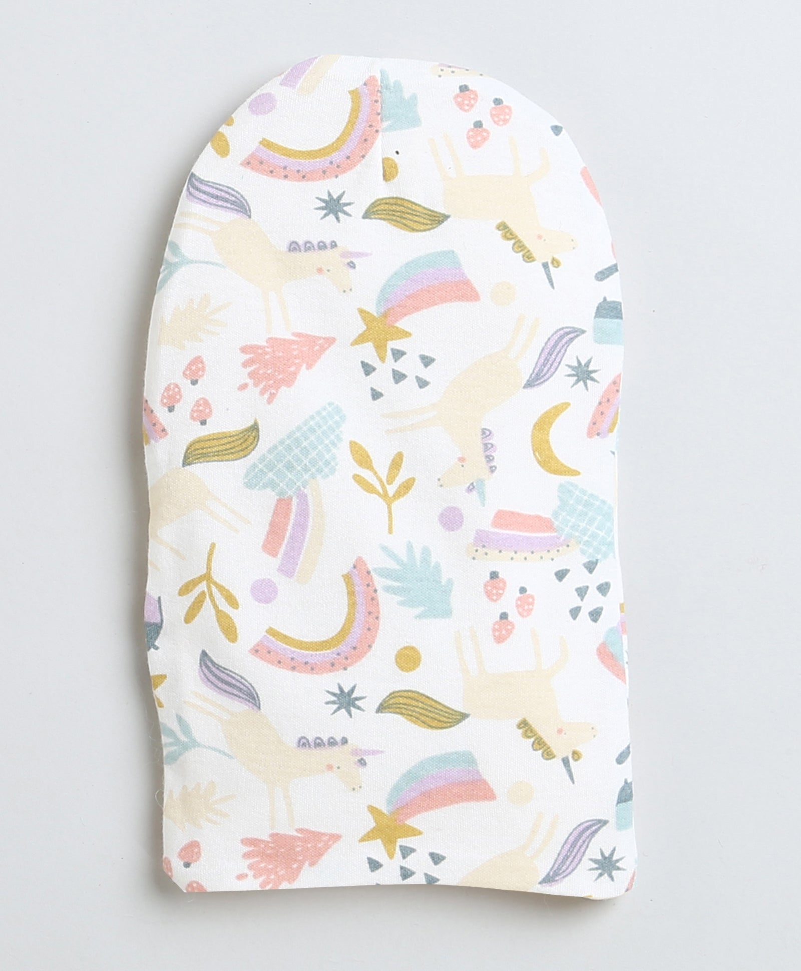 Boys 100% Cotton NA Monkey Cap - Cream