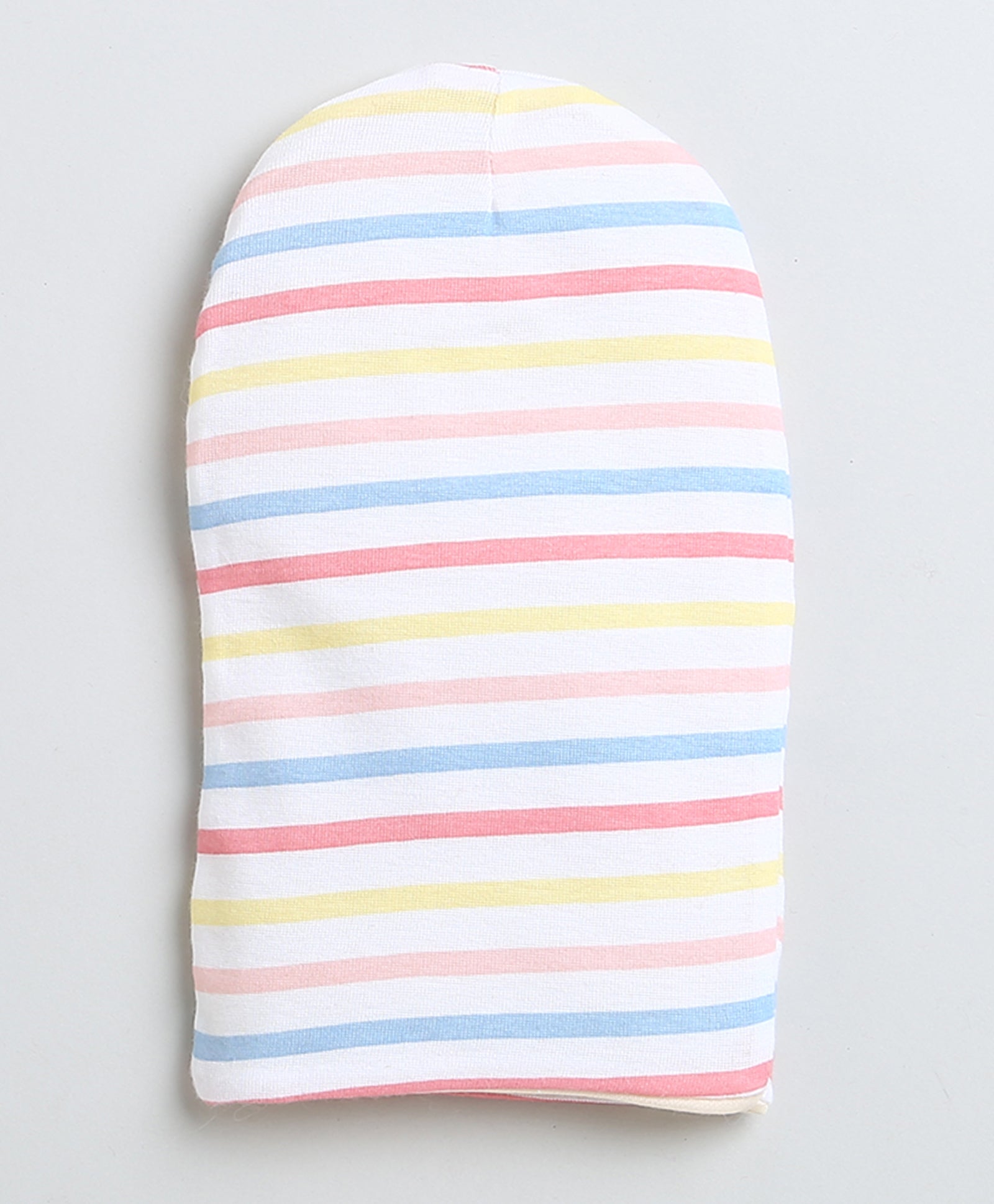 Boys 100% Cotton NA Monkey Cap - Cream