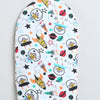 Girls 100% Cotton NA Monkey Cap - Green & White