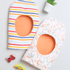 Boys 100% Cotton NA Monkey Cap - White & Orange