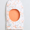 Boys 100% Cotton NA Monkey Cap - White & Orange