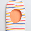 Boys 100% Cotton NA Monkey Cap - White & Orange