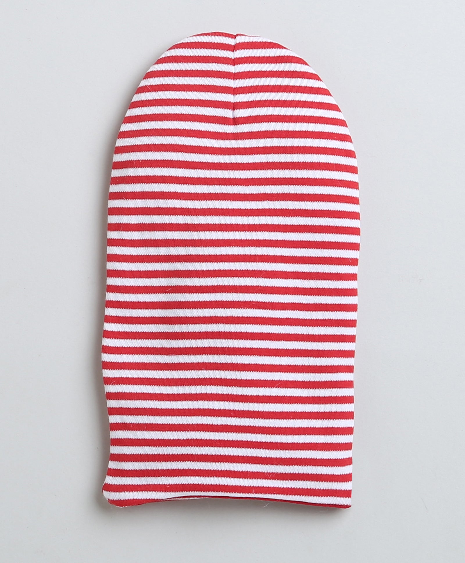 Boys 100% Cotton NA Monkey Cap - Red & White