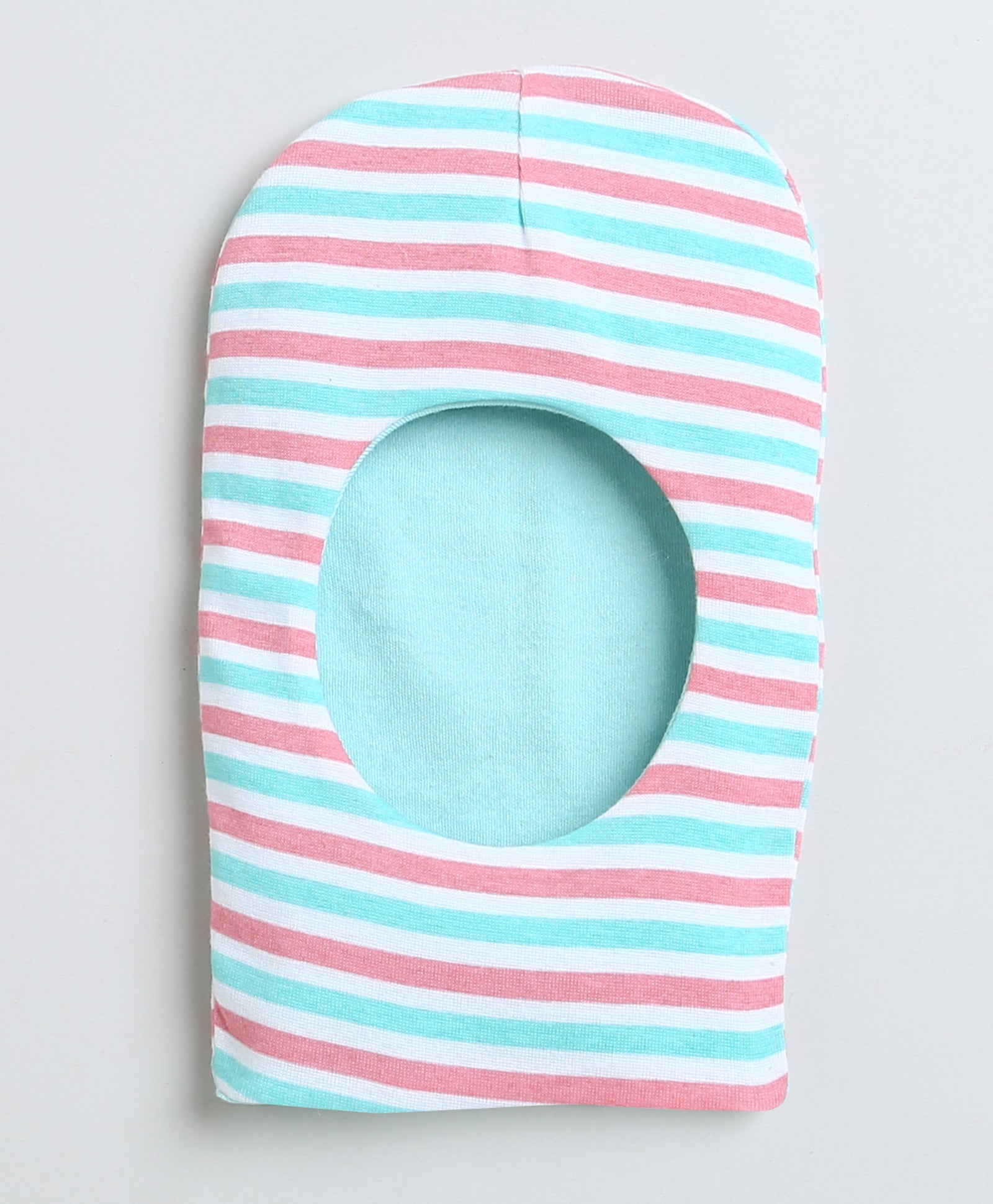 Girls 100% Cotton NA Monkey Cap - White & Mint