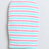 Girls 100% Cotton NA Monkey Cap - White & Mint