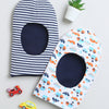 Boys 100% Cotton NA Monkey Cap - Navy & White