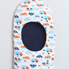Boys 100% Cotton NA Monkey Cap - Navy & White