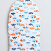 Boys 100% Cotton NA Monkey Cap - Navy & White