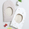 Girls 100% Cotton NA Monkey Cap - Beige & White