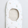 Girls 100% Cotton NA Monkey Cap - Beige & White
