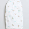 Girls 100% Cotton NA Monkey Cap - Beige & White