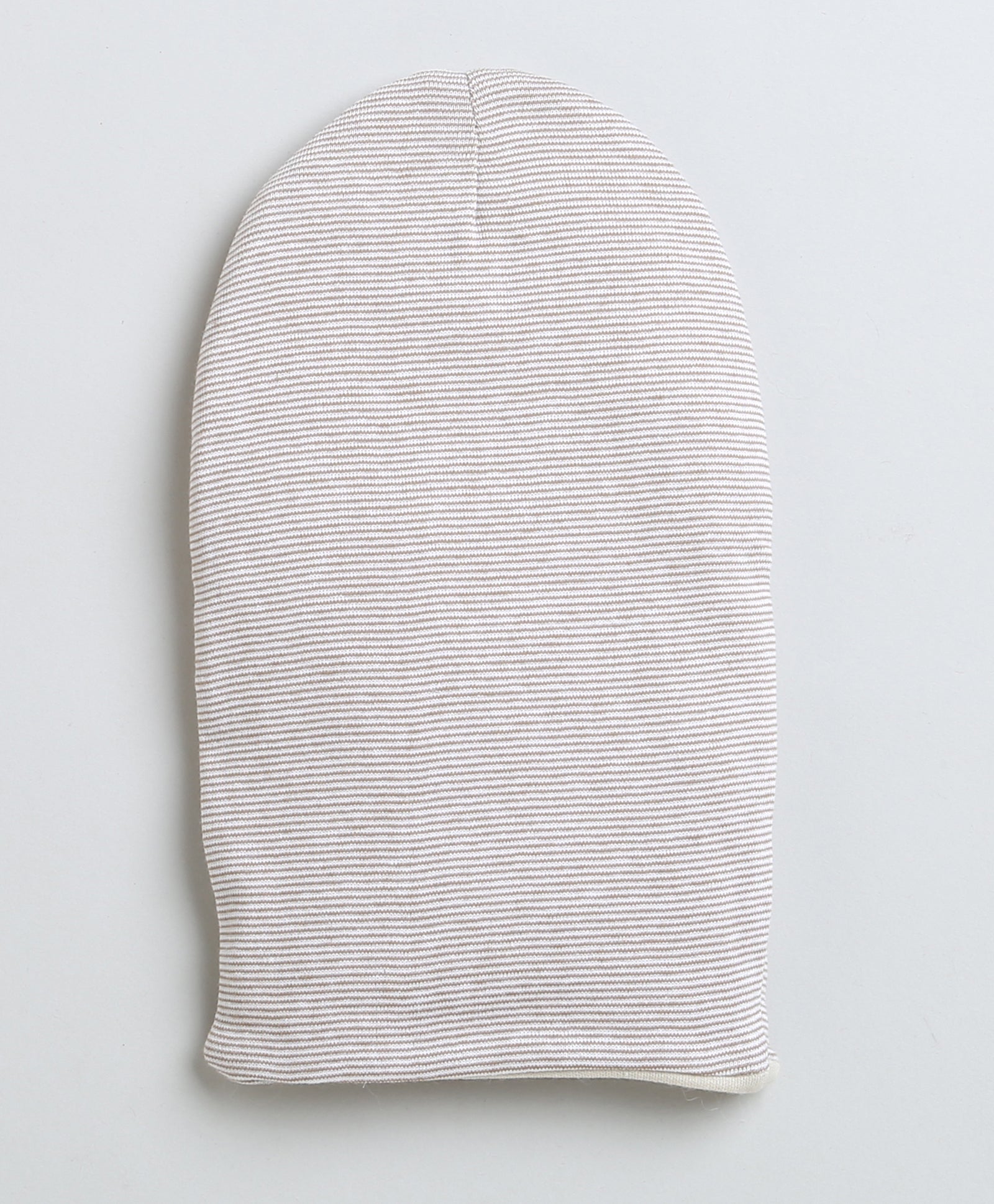 Girls 100% Cotton NA Monkey Cap - Beige & White