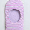 Girls 100% Cotton NA Monkey Cap - White & Lavender