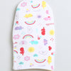 Girls 100% Cotton NA Monkey Cap - White & Yellow