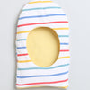 Girls 100% Cotton NA Monkey Cap - White & Yellow