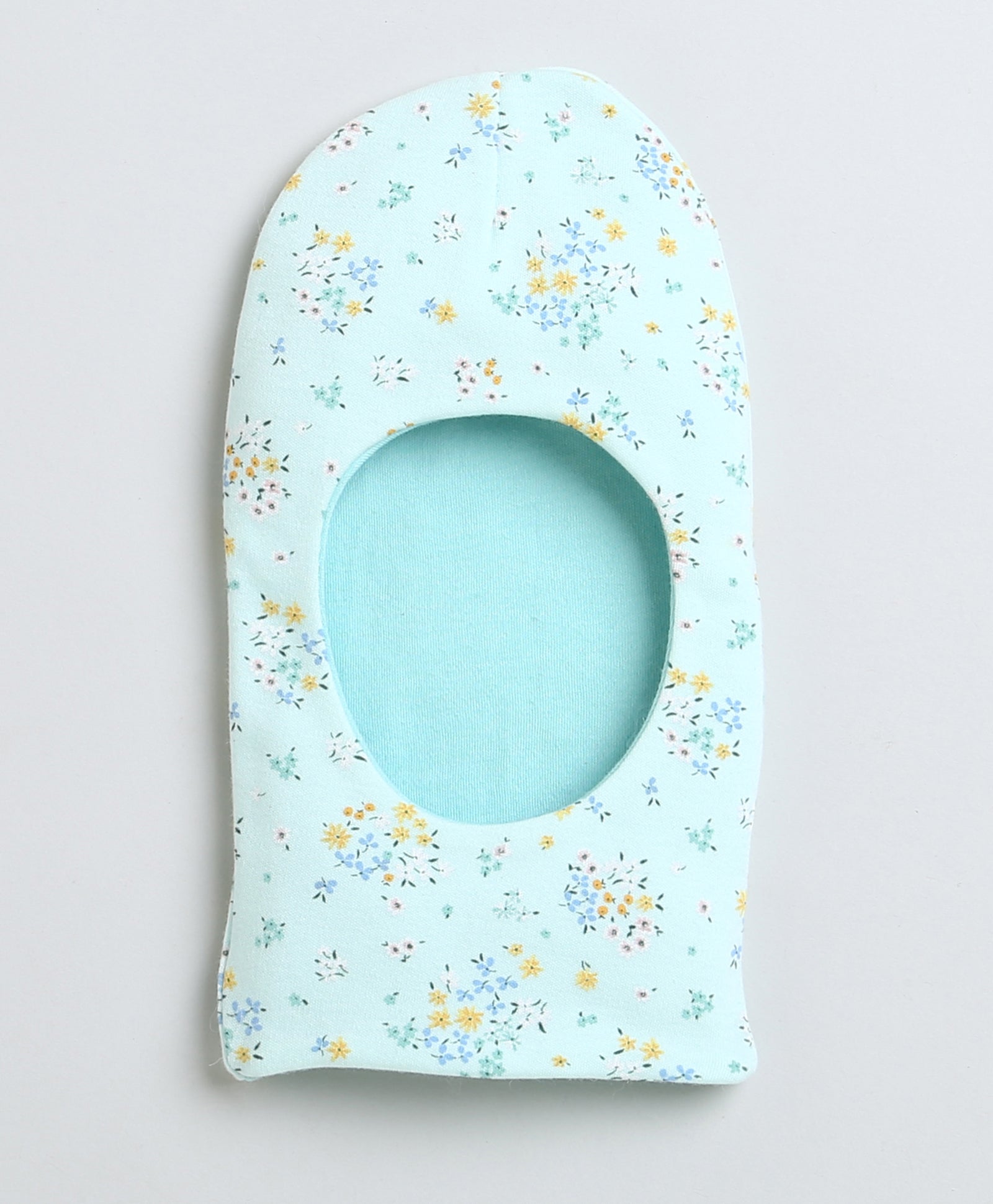 Girls 100% Cotton NA Monkey Cap - Mint & Multi