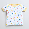 Girls 100% Cotton NA Gift Set - White & Yellow
