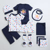 Boys 100% Cotton NA Gift Set - Navy & White