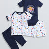 Boys 100% Cotton NA Gift Set - Navy & White