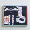 Boys 100% Cotton NA Gift Set - Navy & White