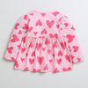 Girls 100% Cotton NA Frocks - Pink