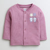 Girls Cotton Blend Solid Thermal Jabla - Yellow & Mauve