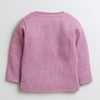Girls Cotton Blend Solid Thermal Jabla - Yellow & Mauve