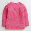 Girls Cotton Blend Solid Thermal Jabla - Pink & Dark Pink