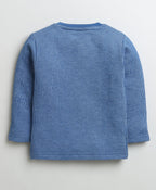 Bumzee Beige & Indigo Blue Thermal T-Shirt, Pack of 2, Full Sleeves, Cotton Blend