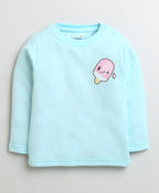 Bumzee Sky Blue & Mauve Thermal T-Shirt, Pack of 2, Full Sleeves, Cotton Blend