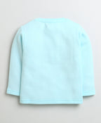 Bumzee Sky Blue & Mauve Thermal T-Shirt, Pack of 2, Full Sleeves, Cotton Blend