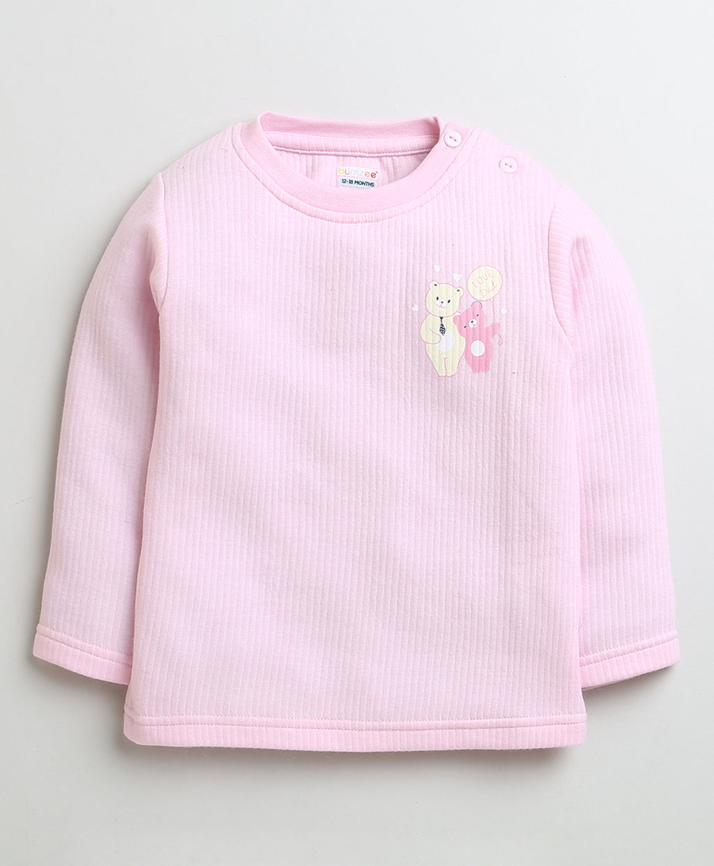 Pink & Yellow Thermal T-Shirt, Pack of 2, Full Sleeves