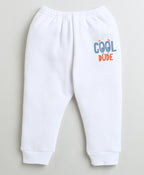 Bumzee White & Indigo Blue Thermal Jogger, Pack of 2, Cotton Blend