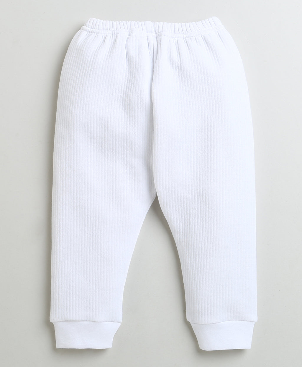 Bumzee White & Indigo Blue Thermal Jogger, Pack of 2, Cotton Blend
