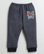 Bumzee Sky Blue & Charcoal Grey Thermal Jogger, Pack of 2, Cotton Blend