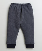 Bumzee Sky Blue & Charcoal Grey Thermal Jogger, Pack of 2, Cotton Blend