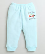Bumzee Sky Blue & Charcoal Grey Thermal Jogger, Pack of 2, Cotton Blend