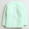 Boys Cotton Blend Solid Thermal Jabla & Jogger Set - Mint Green